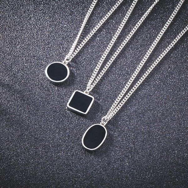 

new personality hip hop long chain cool simple necklace for women men jewelry gifts, Silver