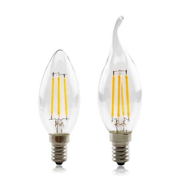 

bulbs led filament bulb c35l retro edison lamp 220v 2w 4w 6w vintage c35 e14 candle light ampoule lighting cob home decor
