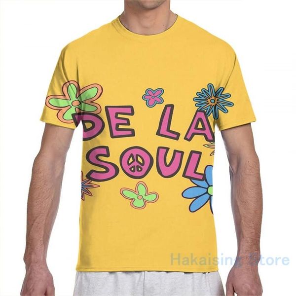 Herren T-Shirts De La Soul Muster Herren T-Shirt Damen All Over Print Mode Mädchen T-Shirt Jungen Tops T-Shirts Kurzarm T-Shirts