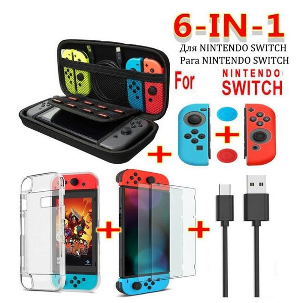 

portable game players funda de accesorios estuche transporte para consola switch, bolsa almacenamiento, proteccin, control,