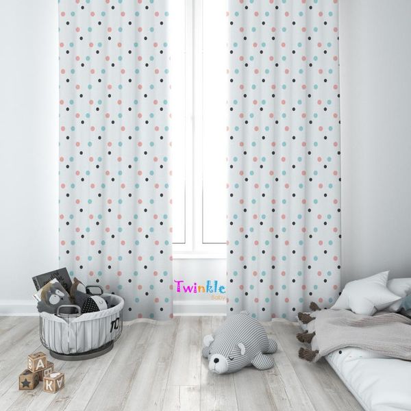 

boy girl kids baby room special design elephant model shading double wing curtain living bedroom cornice button tie gift & drapes