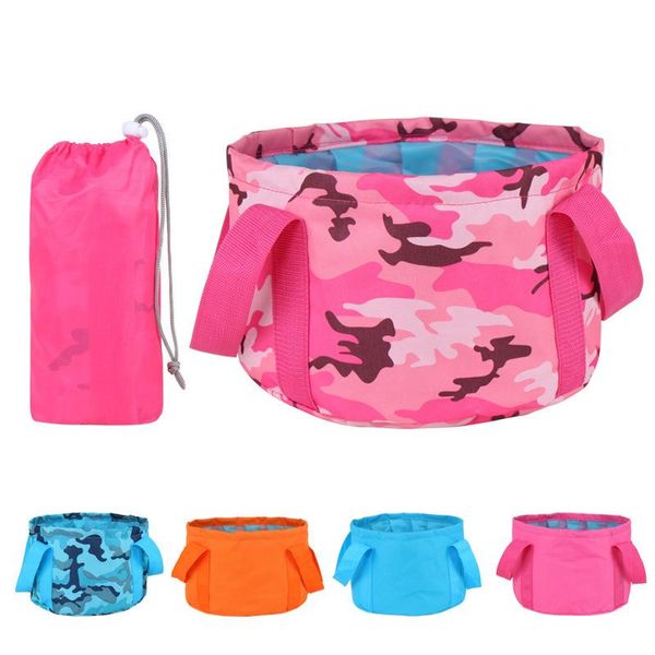 

hydration packs oxford cloth portable outdoor folding washbasin large capacity can hold water backpack bag