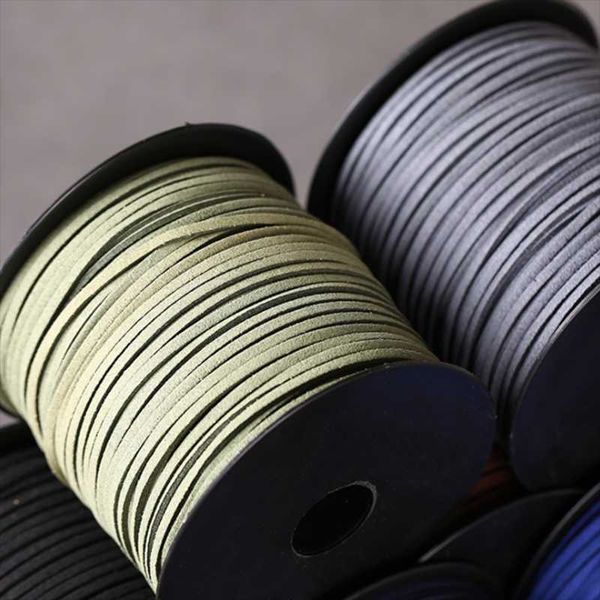 

curtain & drapes 2rolls braided faux suede cord leather diy handmade beading bracelet necklace jewelry making flat thread string rope