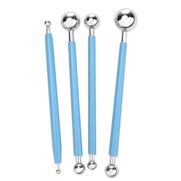 

cake tools 4pcs/set essential diy stainless steel baking 8 head pen fondant