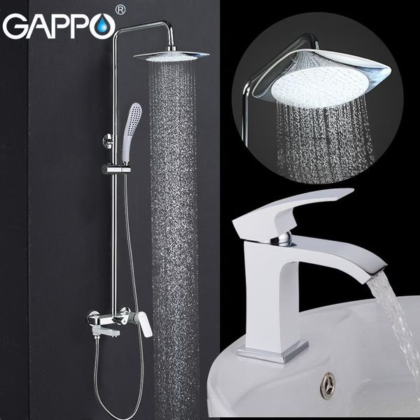 

white bathtub faucets shower bathroom mixer basin faucet tap system sets