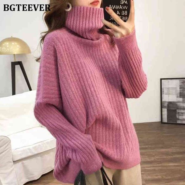 

sweaters elegant loose turtleneck thicken women fashion long sleeve female pullover jumpers winter knitting sweater 4nxo, White;black