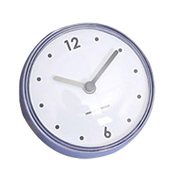 

suction cup waterproof home decor mirror easy to use durable pvc lightweight kitchen install solid bathroom wall clock clocks
