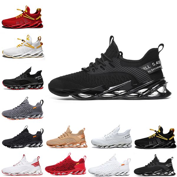 

non-brand men women running shoes blade slip on black white all red gray orange gold terracotta warriors trainers outdoor sports sneakers eu