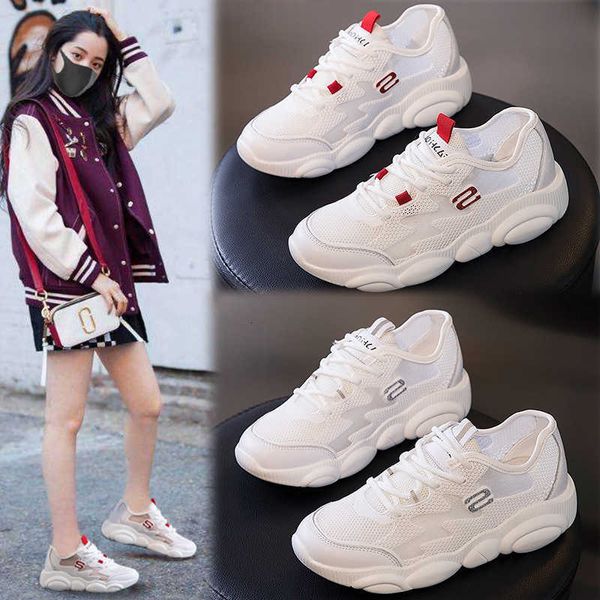 

women's shoes 2021 summer mesh round head leather, Black