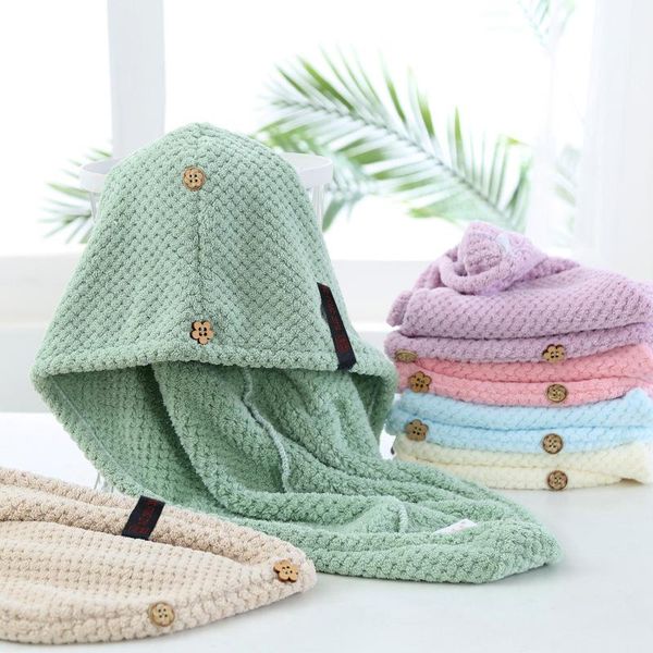 

towel hair drying cap thicken water absorbent quick-drying children long shower dry