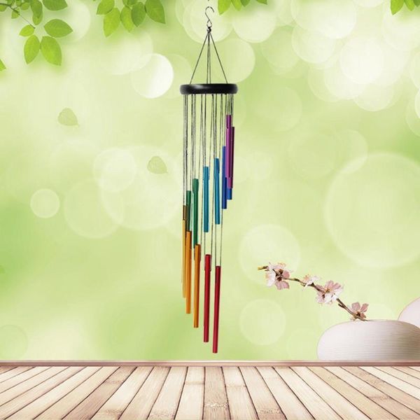 

decorative objects & figurines wind chimes eye-catching rust-proof metal spiral hanging windchime supplies colorful windbell not easy fall o