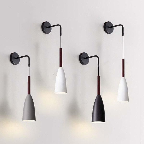 

modern wall lamp living room bedroom bedside sconce creative tv background corridor decoration light fixture led e27 bulb