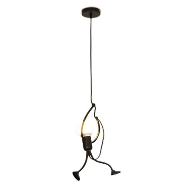 

other home decor iron little man chandelier cartoon doll swing villain led ceiling lamp living room decoration