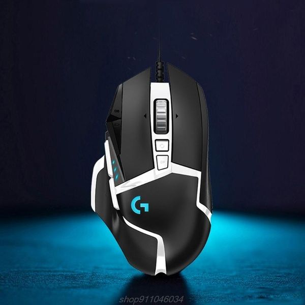 

mice g502 se rgb optical hero sensor mouse 16,000dpi adjustable 11 programmable buttons usb wired mechanical gaming j23 21 dropship
