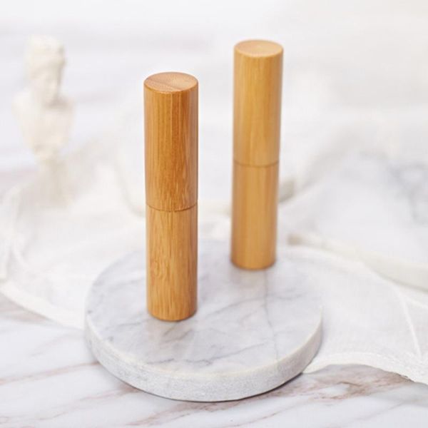 

storage bottles & jars bamboo empty lip gross container lipstick tube diy tubes creative design wooden organize