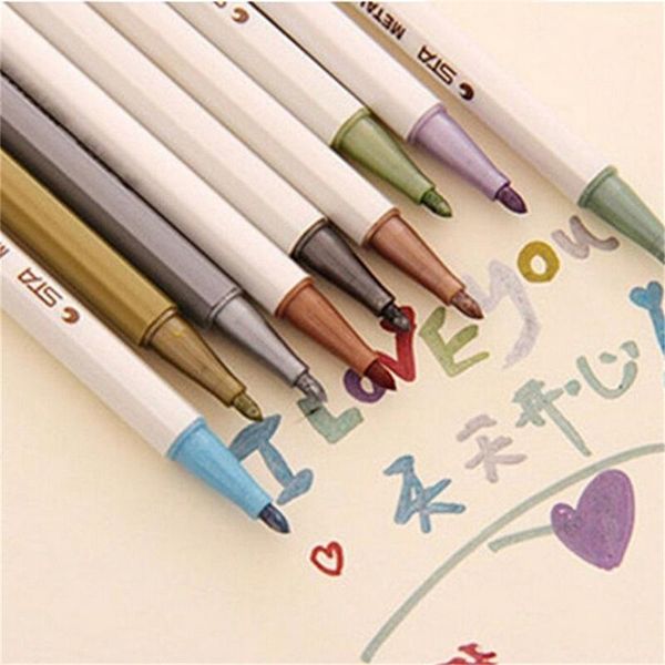 

highlighters canetas 10pcs/lot kawaii 10 colors crayon marker pens office material escolar school supplies, Black;red