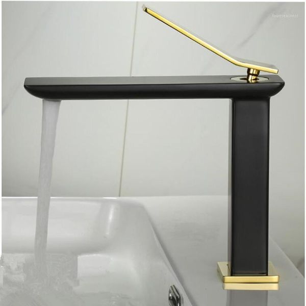 

basin faucet bathroom and cold brass single lever black gold sink tap water mixer faucets1