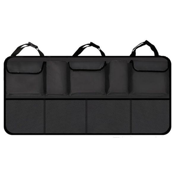 

car organizer trunk storage bag suv rear seat back hanging net pocket messy bags in-car supplies 3 colors