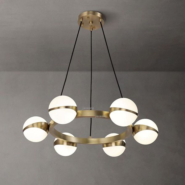 

pendant lamps nordic led lights light luxury living room decoration glass suspension lighting fixtures loft hanging lamp