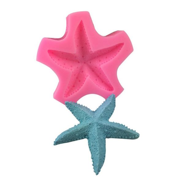 

cake tools 3d starfish shape silicone mold diy fondant chocolate moulds sugarcraft mousse jelly bakeware decorating