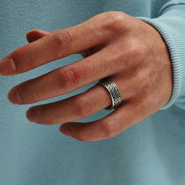 

wedding rings moredear fashion 8mm black stripe design ring for men, Slivery;golden