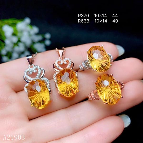

bracelet, earrings & necklace kjjeaxcmy boutique jewelry 925 sterling silver inlaid natural citrine gemstone female ring pendant support tes, Black