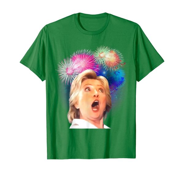 

hillary clinton 'much wow' fireworks shirt, White;black