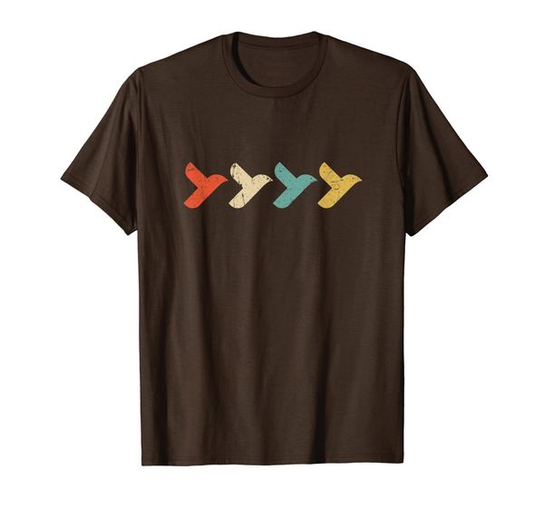 

retro vintage flying bird and birdwatching t-shirt, White;black