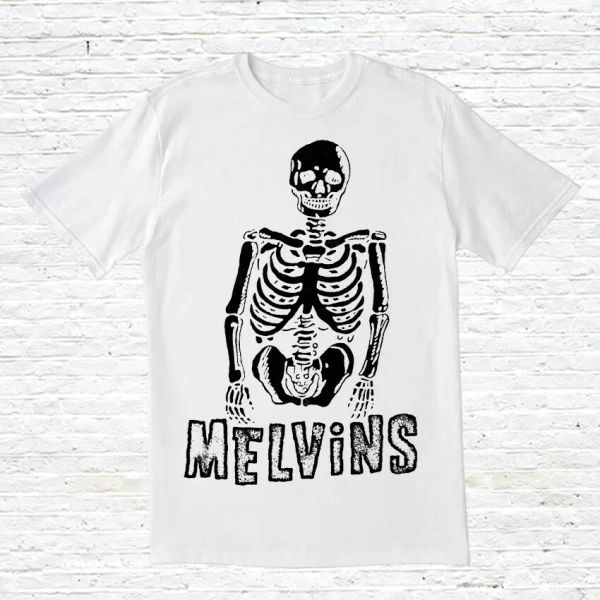 

melvins t-shirt, White;black