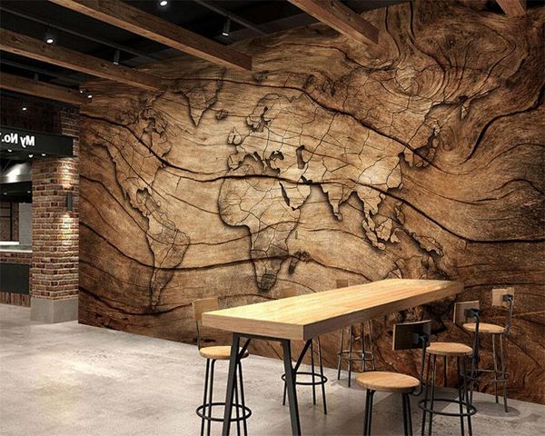 

custom wallpaper po vintage annual ring wood grain background wall home decoration living room bedroom 3d mural wallpapers