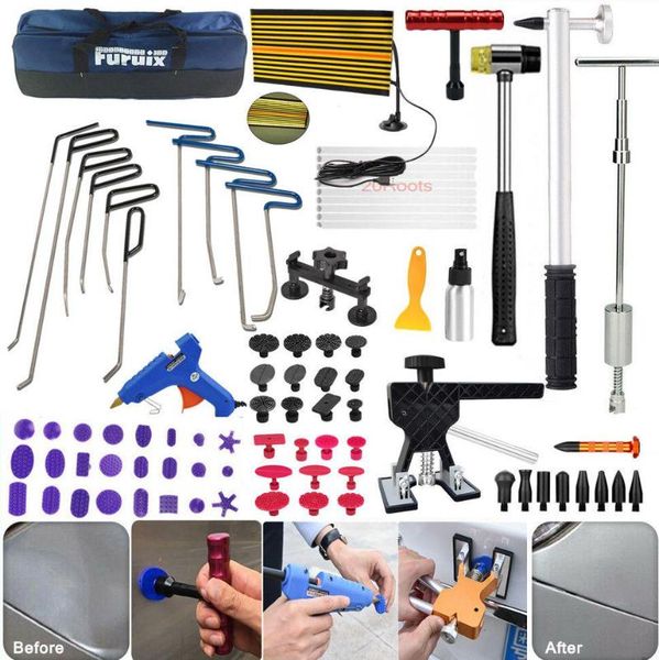 

professional hand tool sets paintless dent repair rods set auto car body line board hammer