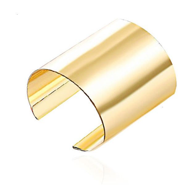 

70%off punk geometric exaggerated simple smooth wide version bracelet fdy9, Black