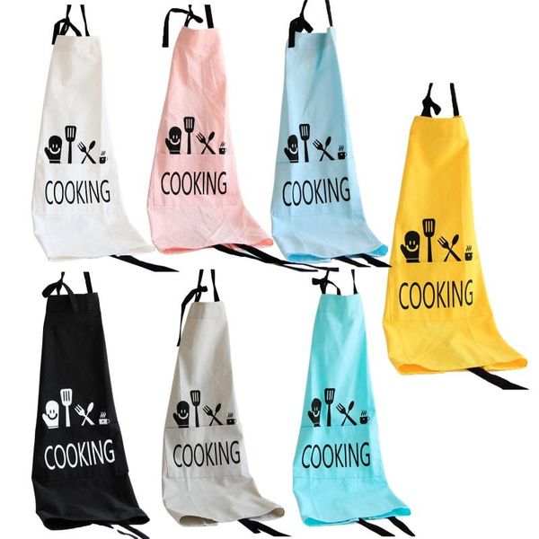 

aprons apron for kitchen accessory plain color water resistant adjustable chef cooking baking restaurant dropship