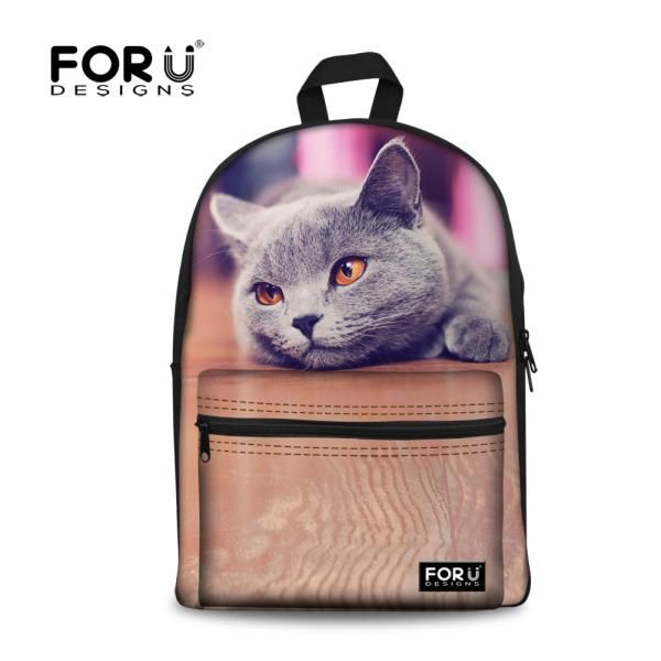 

cute 3d animal cat dog school bag for girls casual kids children schoolbag women book mochila escolar bags