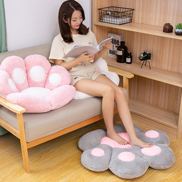 

cushion/decorative pillow 70cm*60cm soft seat cushion cartoon bear palm-shaped upholstery chair plush tatami mat white/pink/gray/blue