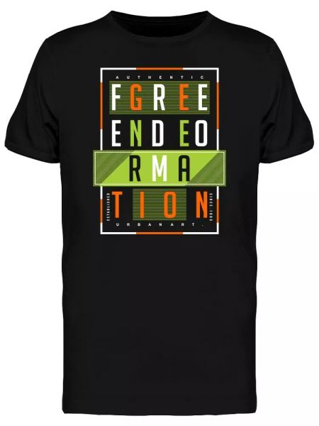 

om generation typography tee men's -image by shutterstock, White;black