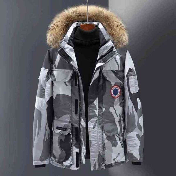 

designer luxury winter canadian map table goode coat mens womens down jacket outdoor work thickened warm clothes gooses, Black