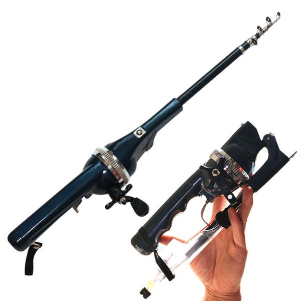 

fishing rod 131cm reel wheel portable travel spinning rod#g30 boat rods