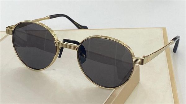 

new fashion design sunglasses 0782s metal round simple frame classic and generous style outdoor uv400 protection glasses, White;black