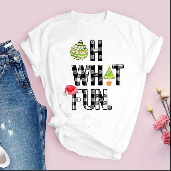 

tees women t shirts for print plaid truck vintage trend 90s holiday christmas clothes female tshirt lady clothing graphic, White