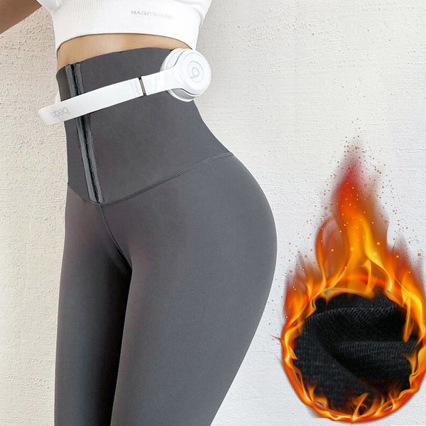 

sportswear womencloud hide sports leggings warm winter trouser shapewear high waist trainer push up butt lifter pants thermal under, Black;white