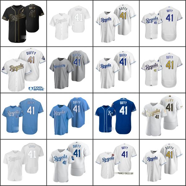 

kansas royals men 41 danny duffy women youthjersey, Black;red