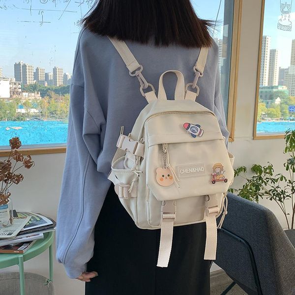 

backpack small women's girls school shoulder bag waterproof nylon fashion japanese casual young girl's female mini 2021
