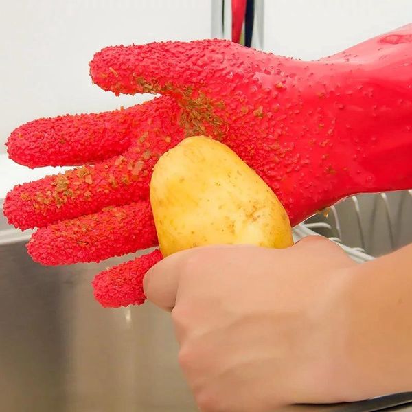 

disposable gloves peeled potato cleaning kitchen vegetables rub fruit skin scraping fish scales non-slip household glove accessorie
