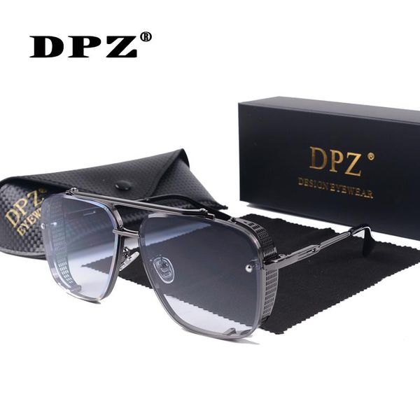 

sunglasses dpz mach six style gradient men women fashion vintage brand design uv400 sun glasses, White;black
