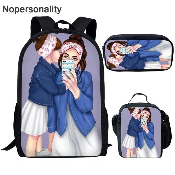 

school bags nopersonality super mom print book for girls harajuku style childrens big ccapacity bag mochilas escolares
