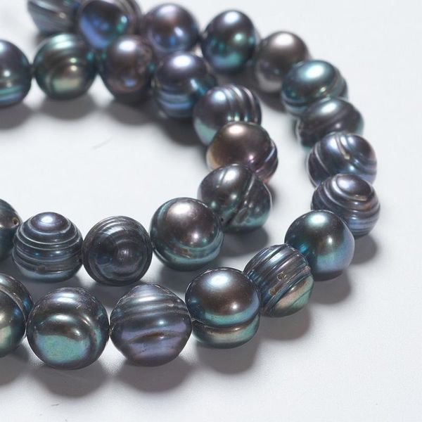 

other 1strand natural cultured freshwater pearl beads strands for fashion jewelry making diy bracelet necklace crafts prussian blue co
