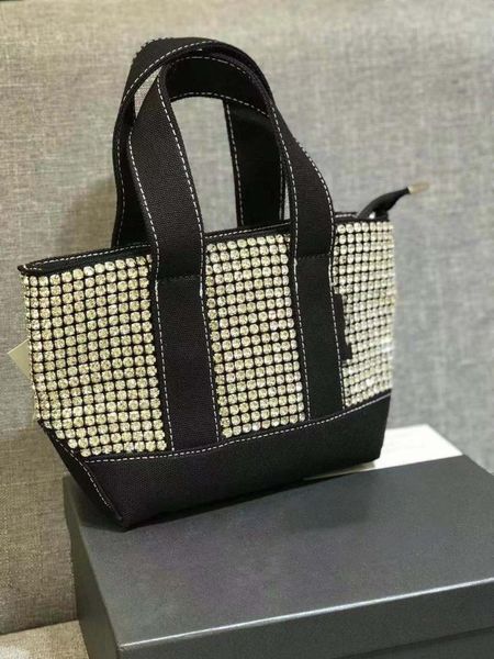 

evening bags female bag autumn 2021 fashion king rhinestone handbag canvas diamond tote shoulder messenger