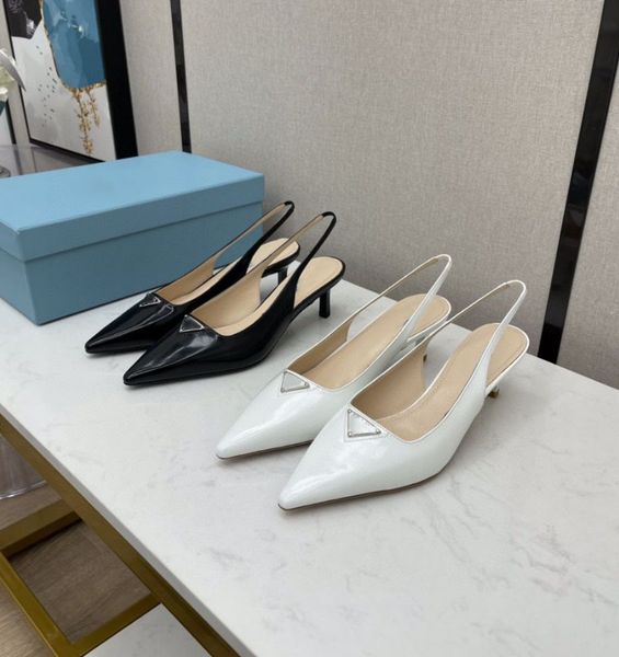 

sandals slippers early spring 2021 new women's shoes high heeled sandals pointed thin heeled sandals baotou high heeled shoes zly, Black
