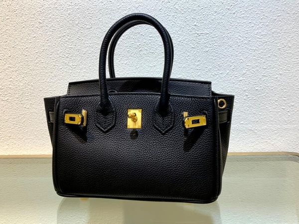 

realfine888 3a perkin mini bags 20cm togo taurillon grainy leather totes handbags with dust bag